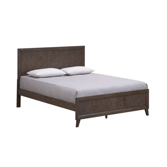 KASIANE RUSTIC RUBBERWOOD DOUBLE BED CAFE GREY - MyChocolateWood