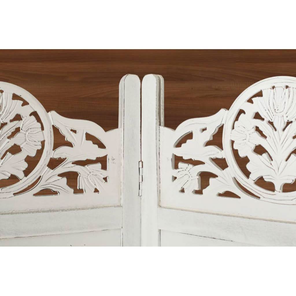 KILLARA SCREEN 200 X 2.4 X 180CM IN ANTIQUE WHITE - MyChocolateWood