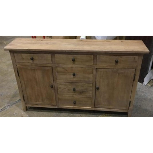 KLOWI RUSTIC CABINET STORAGE CUPBOARD SIDEBOARD BUFFET RECYCLED ELM 130CM - MyChocolateWood