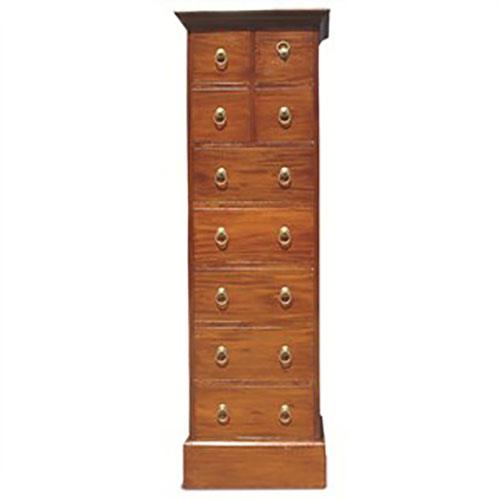 LIMA TASMANIA MAHOGANY TIMBER CHEST 9 DRAWER CD/LINGERIE CHEST MAHOGANY - MyChocolateWood