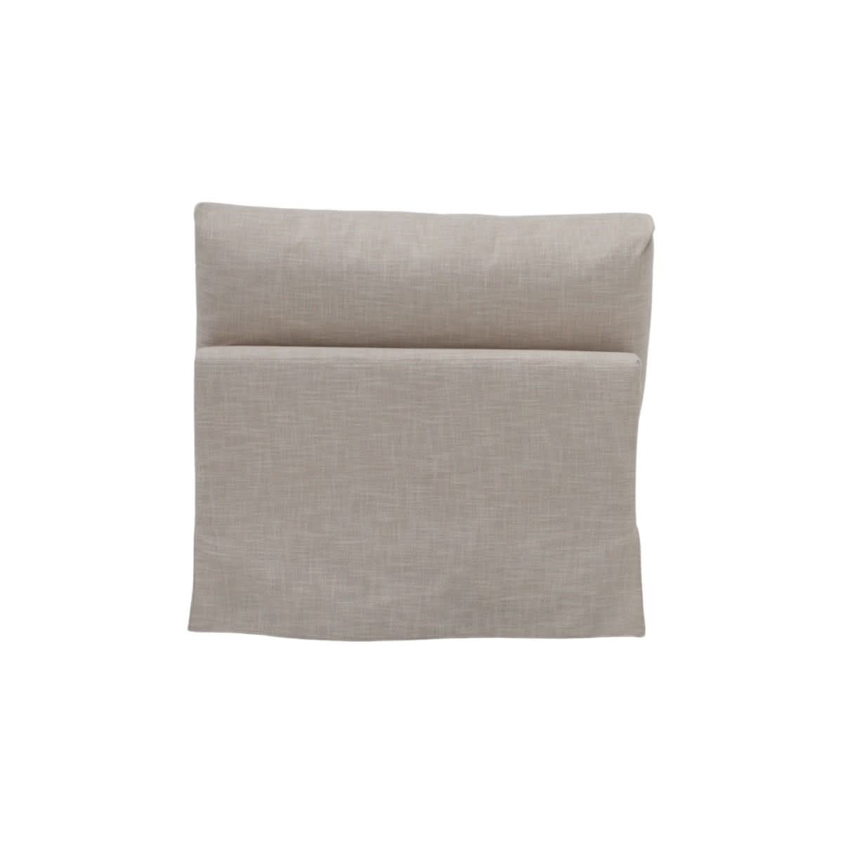 LIVINGSTON FABRIC ARMLESS LOUNGE CHAIR 'LEMAY' KHAKI COLOUR - MyChocolateWood