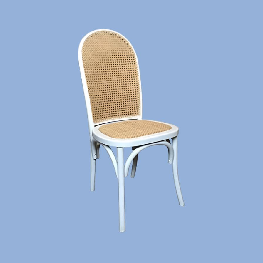 LOFTUS DINING CHAIR IN WHITE - MyChocolateWood