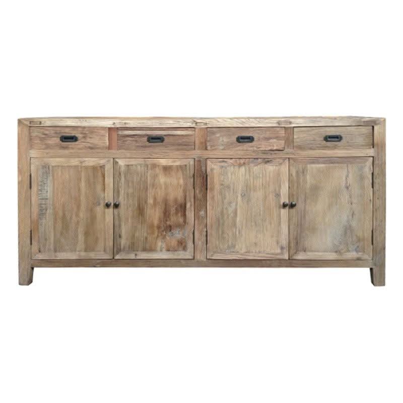 LORAN RECYCLED ELM RUSTIC BUFFET - NATURAL - MyChocolateWood
