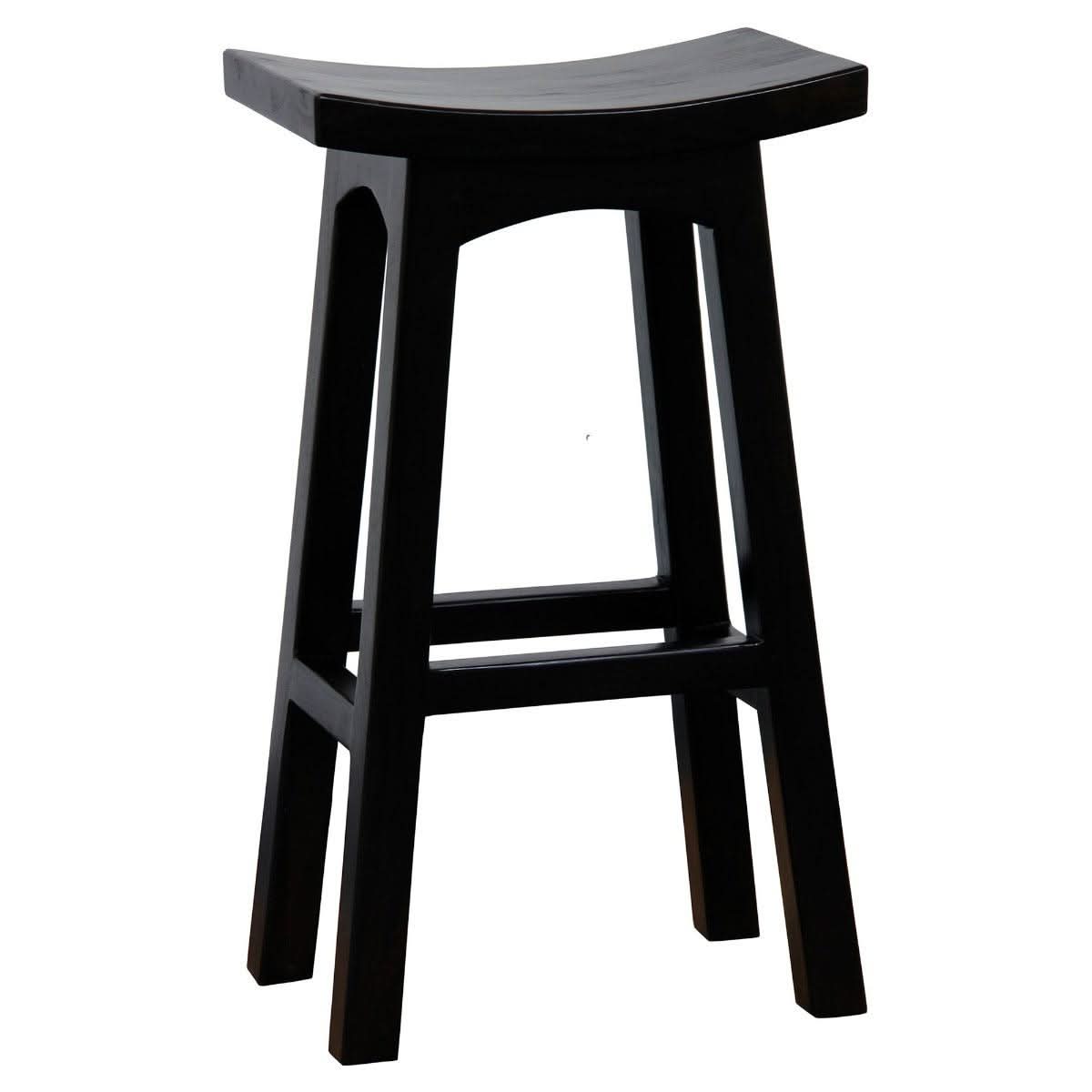 LORIAN SOLID MAHOGANY TIMBER KITCHEN/BAR STOOL 77CM HIGH - CHOCOLATE - MyChocolateWood