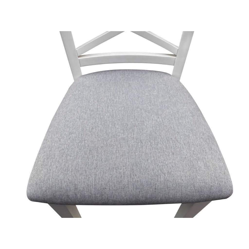 LUGANO HAMPTONS STYLE ACACIA NEW DINING CHAIR W:48XD:59XH103CM - MyChocolateWood