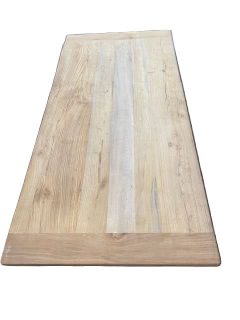 MADRID RUSTIC COUNTRY DINING TABLE RECYCLED ELM WOOD TIMBER FARMHOUSE 150CM - MyChocolateWood