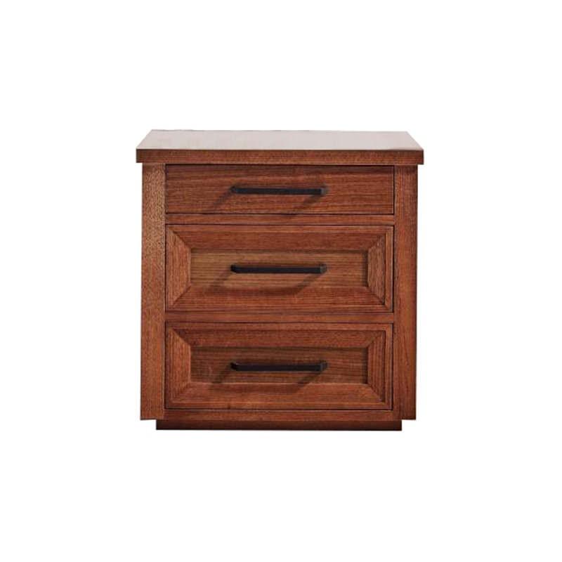 MALAZI 3 DRAWER BEDSIDE TABLE IN VICTORIAN ASH - MyChocolateWood