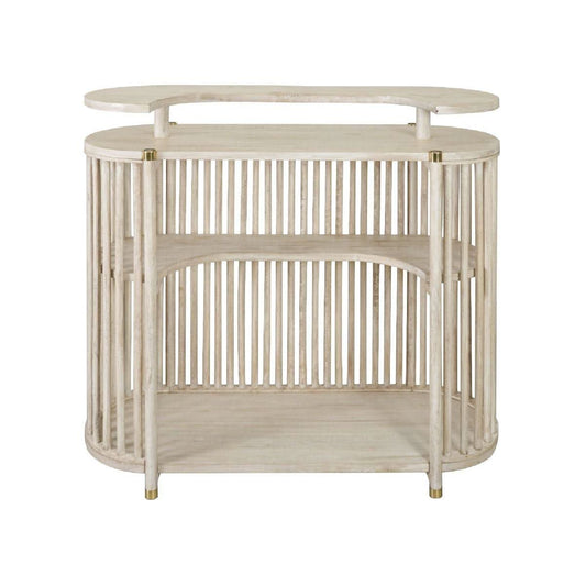 MARLEY MANGO WOOD BAR DRIFTWOOD WHITE - MyChocolateWood