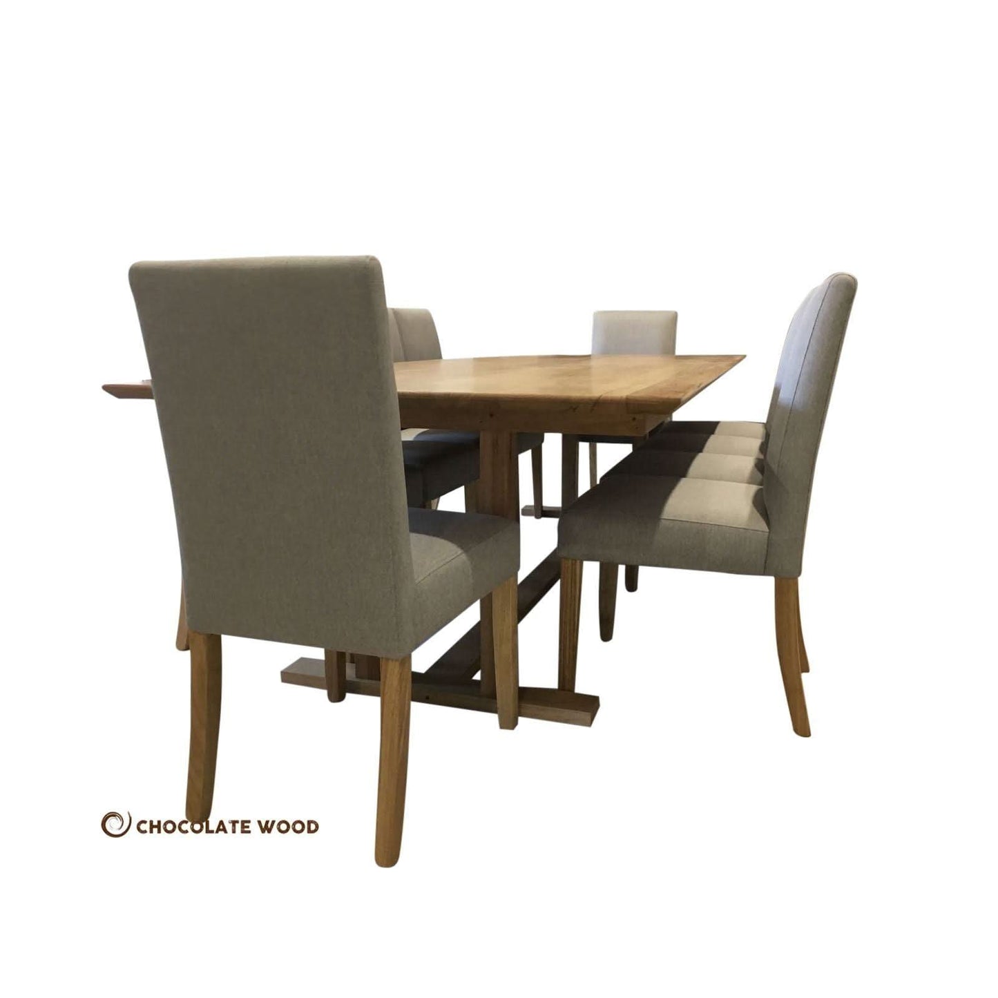 MARLOW SOLID TASSIE OAK 11 PIECE DINING SUITE MADE TO ORDER LOCALLY - MyChocolateWood