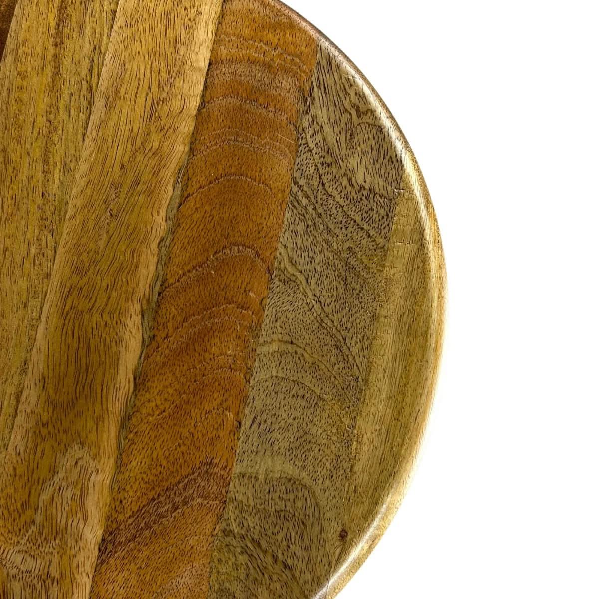 MARON STOOL BLACK PAINTED METAL/RUSTIC BROWN WASHED MANGO WOOD - MyChocolateWood