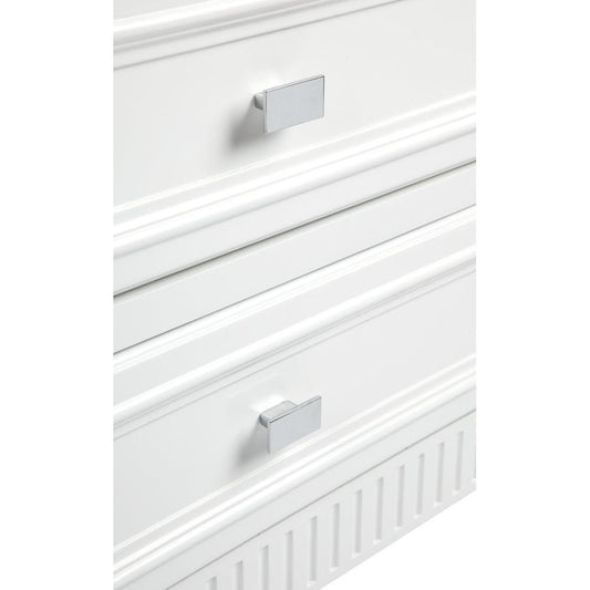 MERCI LARGE BEDSIDE TABLE IN SATIN FINISH - WHITE - MyChocolateWood