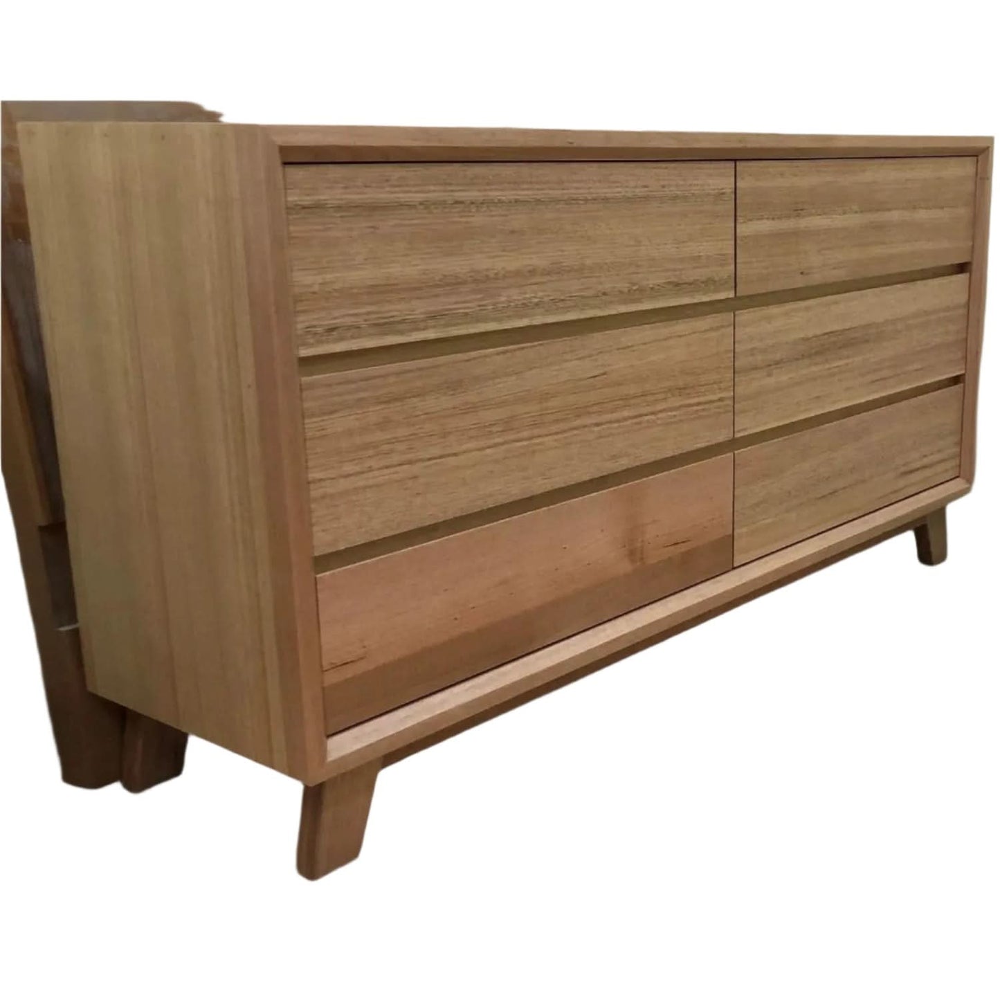 MIRANDA 6-DRAWER DRESSER IN SOLID VICTORIAN ASH - NONTOXIC - MyChocolateWood