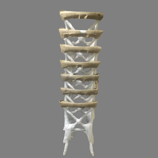 MOFTAK STACKABLE FRENCH PROVINCIAL CROSSBACK DINING CHAIR WHITE BIRCH/RATTAN - MyChocolateWood