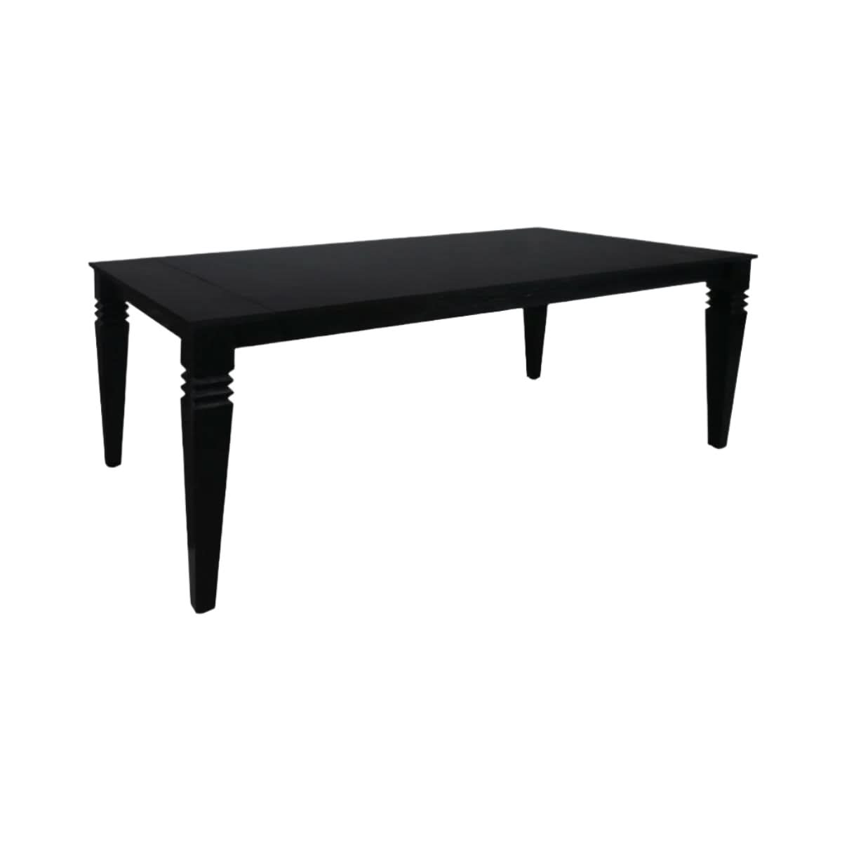 MOLLEN MINDI WOOD DINING TABLE IN SOLID BLACK 200CM - MyChocolateWood