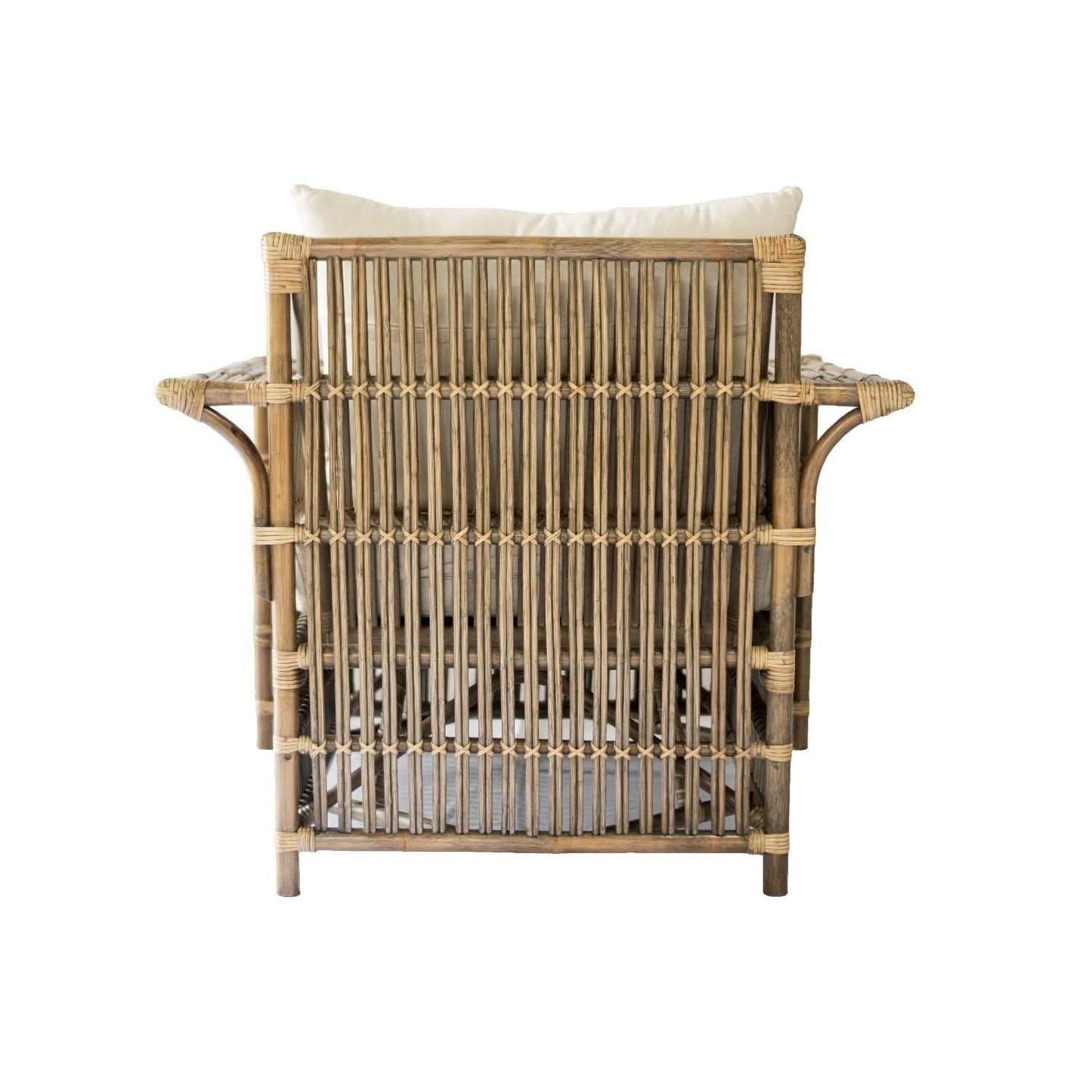 NAPOLI HAMPTONS STYLE RATTAN ARMCHAIR IN ANTIQUE HONEY - MyChocolateWood