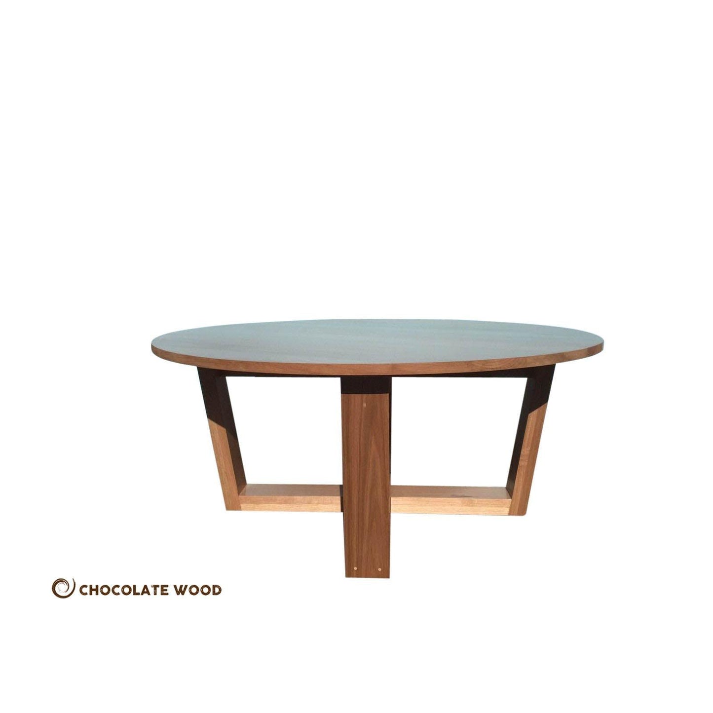 NARRABEN ROUND DINING TABLE IN SOLID TASSIE OAK 180CM CUSTOM MADE - MyChocolateWood