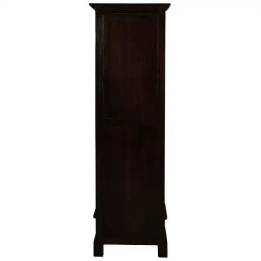 NARROW TASMANIA 1 DRAWER BOOKCASE IN CHOCOLATE FINISH - MyChocolateWood