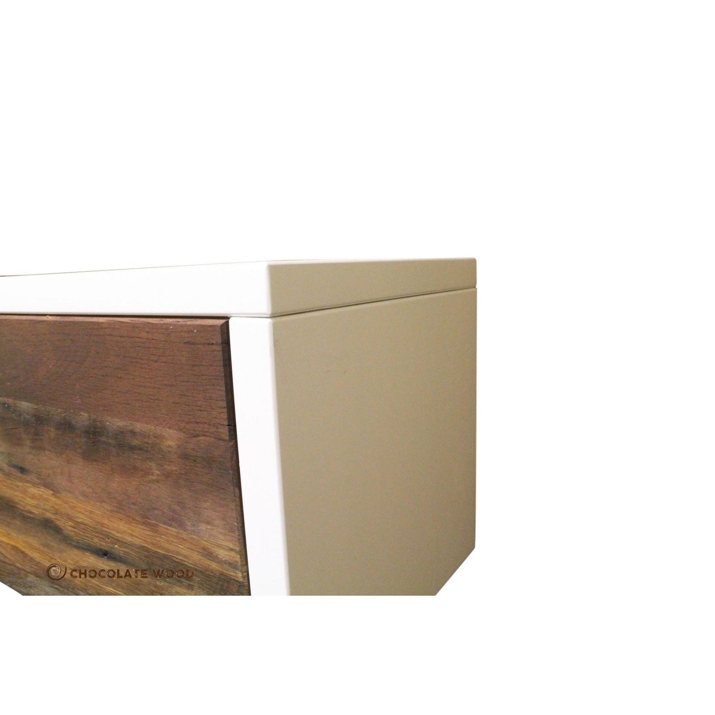 NEVADA RECYCLED HARDWOOD & POLYURETHANE TV/ENTERTAINMENT UNIT AUSTRALIAN MADE TO ORDER - MyChocolateWood