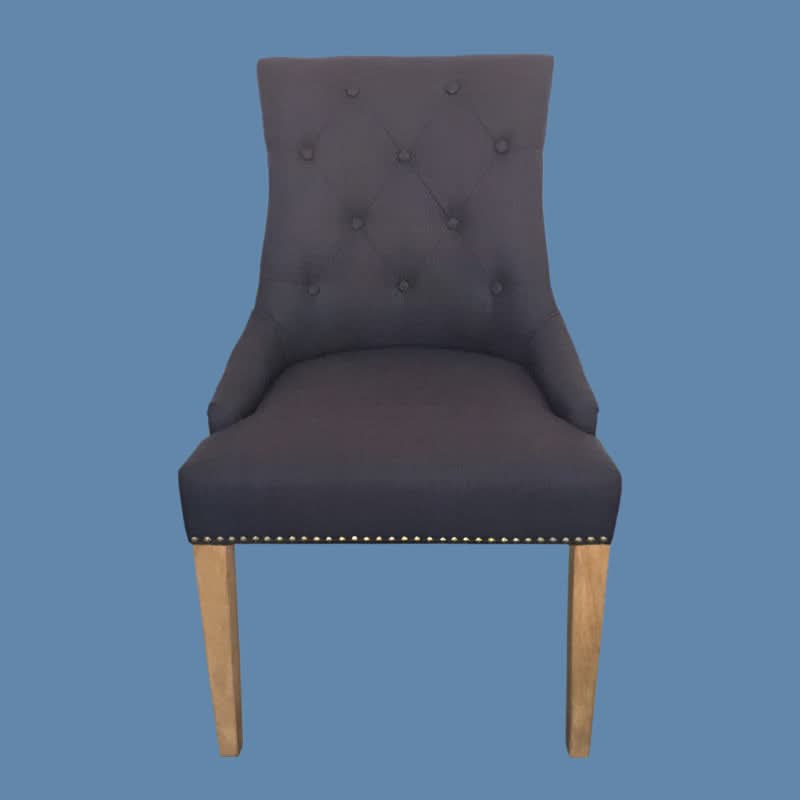NEW DELI ARMCHAIR IN BLACK WITH OAK LEGS - MyChocolateWood