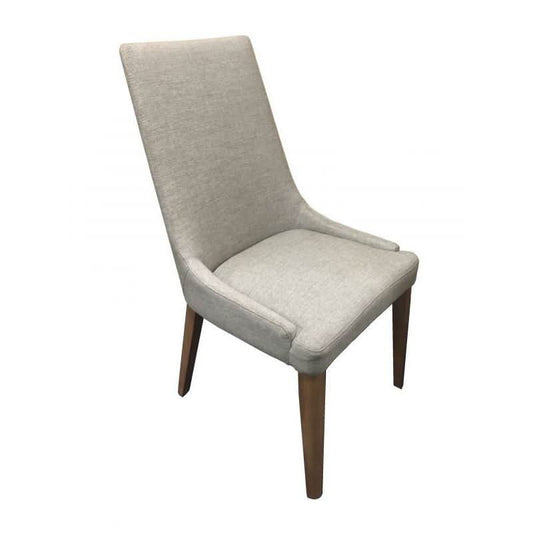 NOLAN FABRIC DINING CHAIR - BROWN - MyChocolateWood