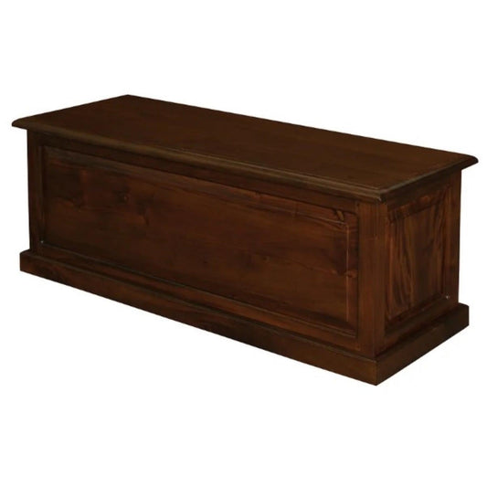 NORA LARGE SOLID MAHOGANY TIMBER BLANKET BOX IN MAHOGANY - MyChocolateWood