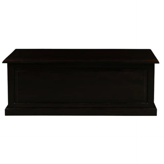 NORA MEDIUM SOLID MAHOGANY TIMBER BLANKET BOX IN CHOCOLATE - MyChocolateWood