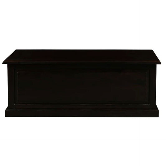 NORA MEDIUM SOLID MAHOGANY TIMBER BLANKET BOX IN CHOCOLATE - MyChocolateWood