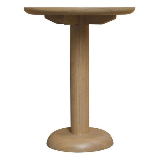 OSLO SOLID WHITE CEDAR TIMBER ROUND SIDE TABLE/LAMPTABLE IN NATURAL - MyChocolateWood