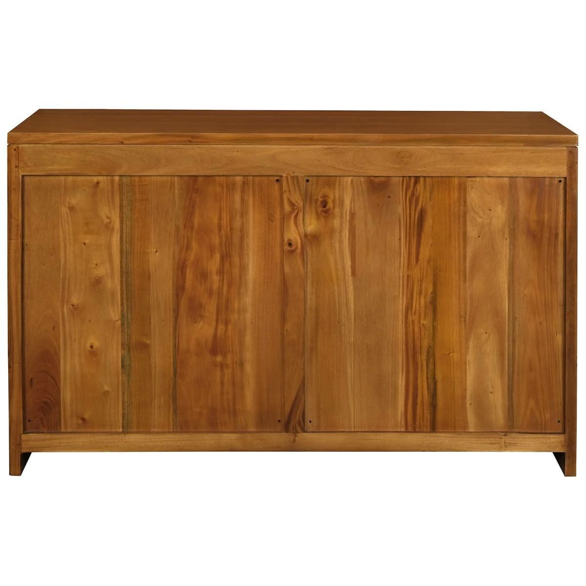 PARIS SOLID MAHOGANY 3 DOORS & 3 DRAWERS BUFFET/SIDEBOARD IN LIGHT PECAN - MyChocolateWood