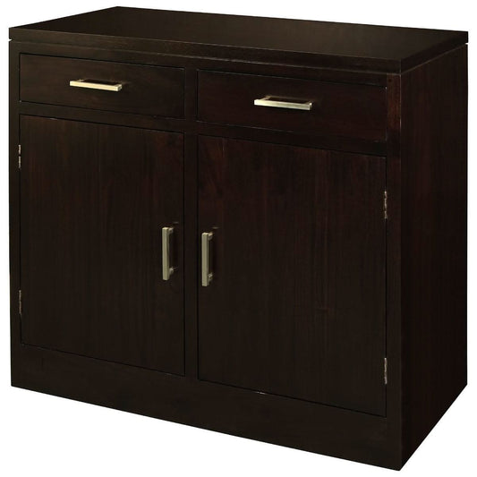 PARIS SOLID MAHOGANY BUFFET/SIDEBOARD 2 DOORS 2 DRAWERS IN CHOCOLATE - MyChocolateWood
