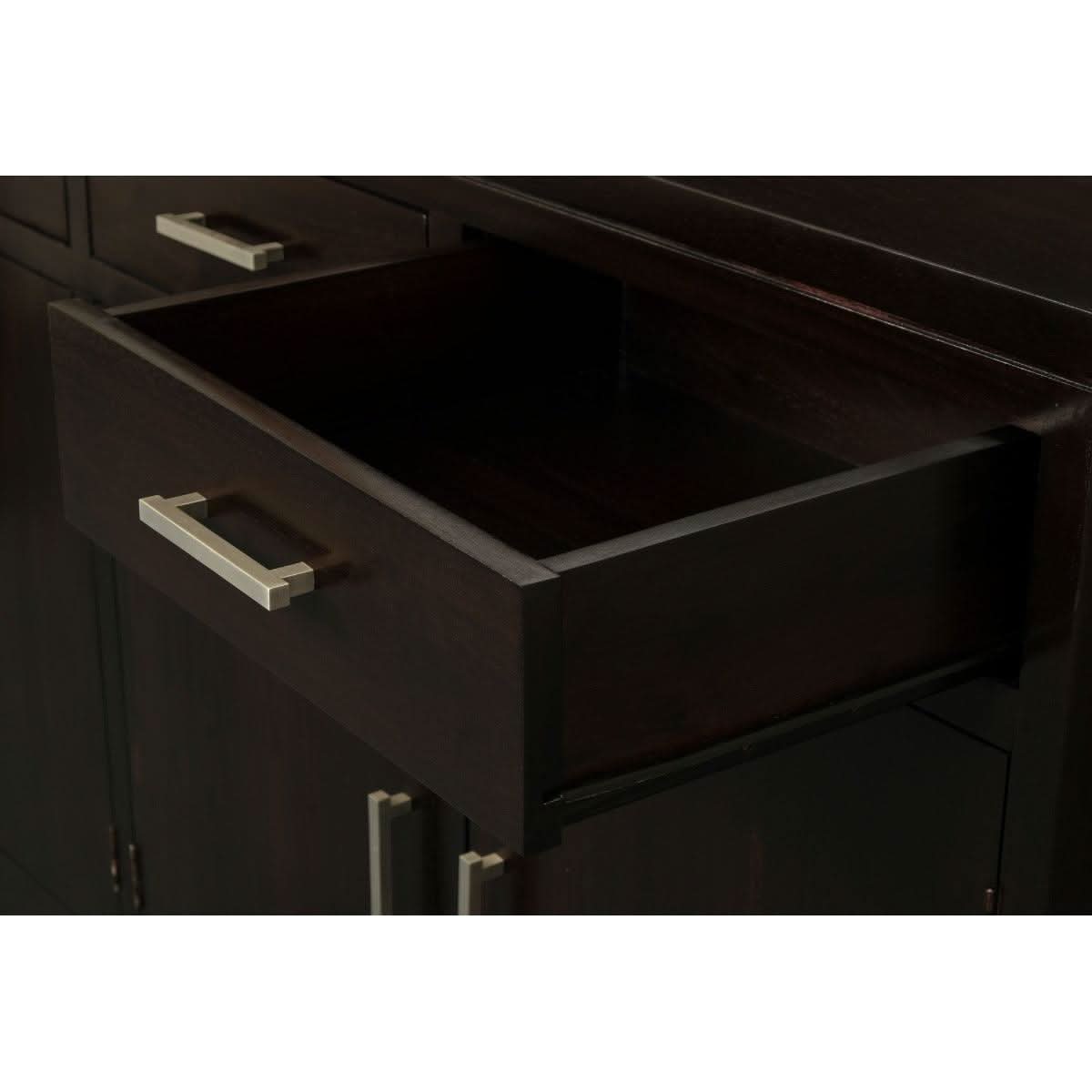 PARIS SOLID MAHOGANY BUFFET/SIDEBOARD 4 DOORS & 4 DRAWERS IN CHOCOLATE - MyChocolateWood