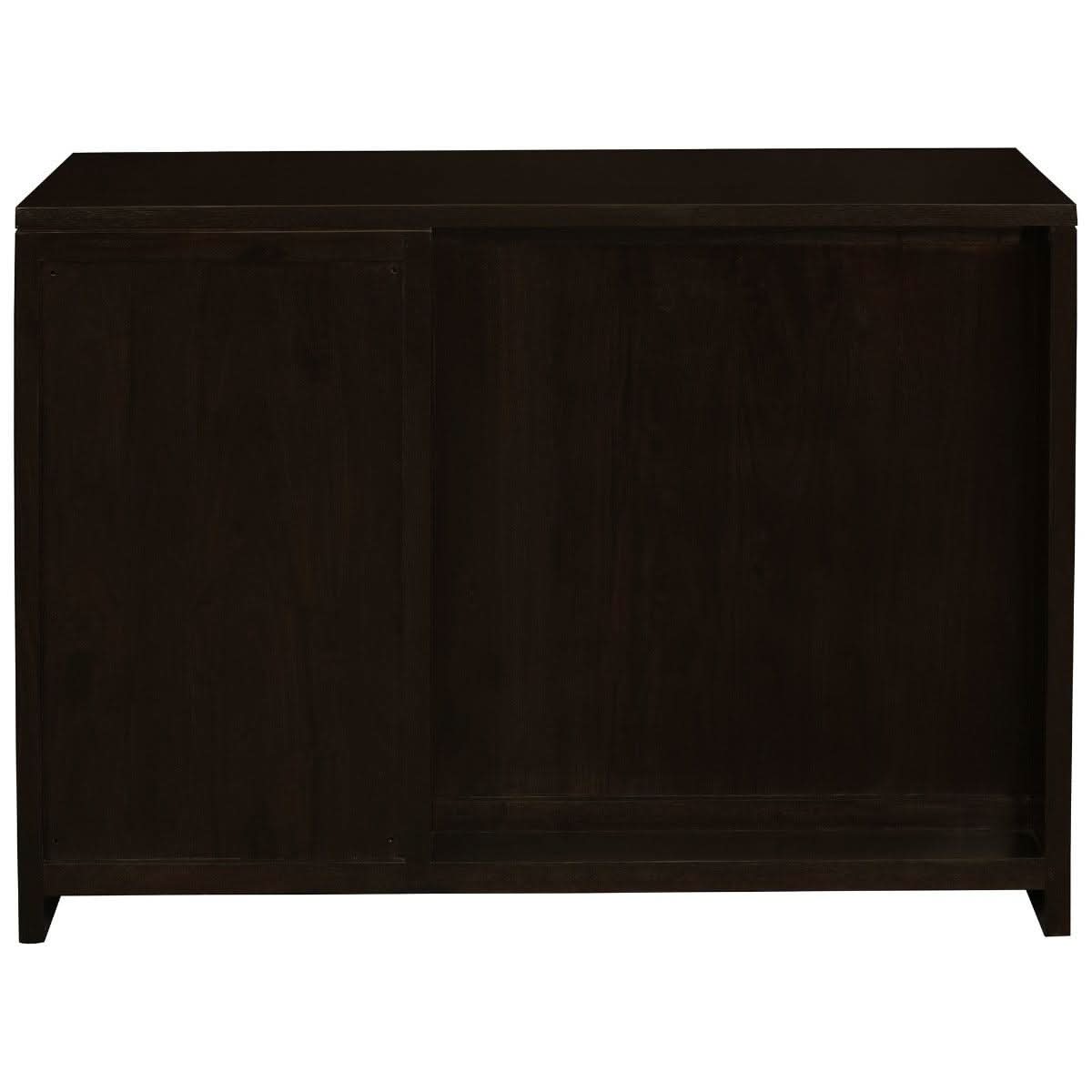 PARIS SOLID MAHOGANY TIMBER BUFFET/WINERACK 1 DOOR / 1 DRAWER CHOCOLATE 120CM - MyChocolateWood