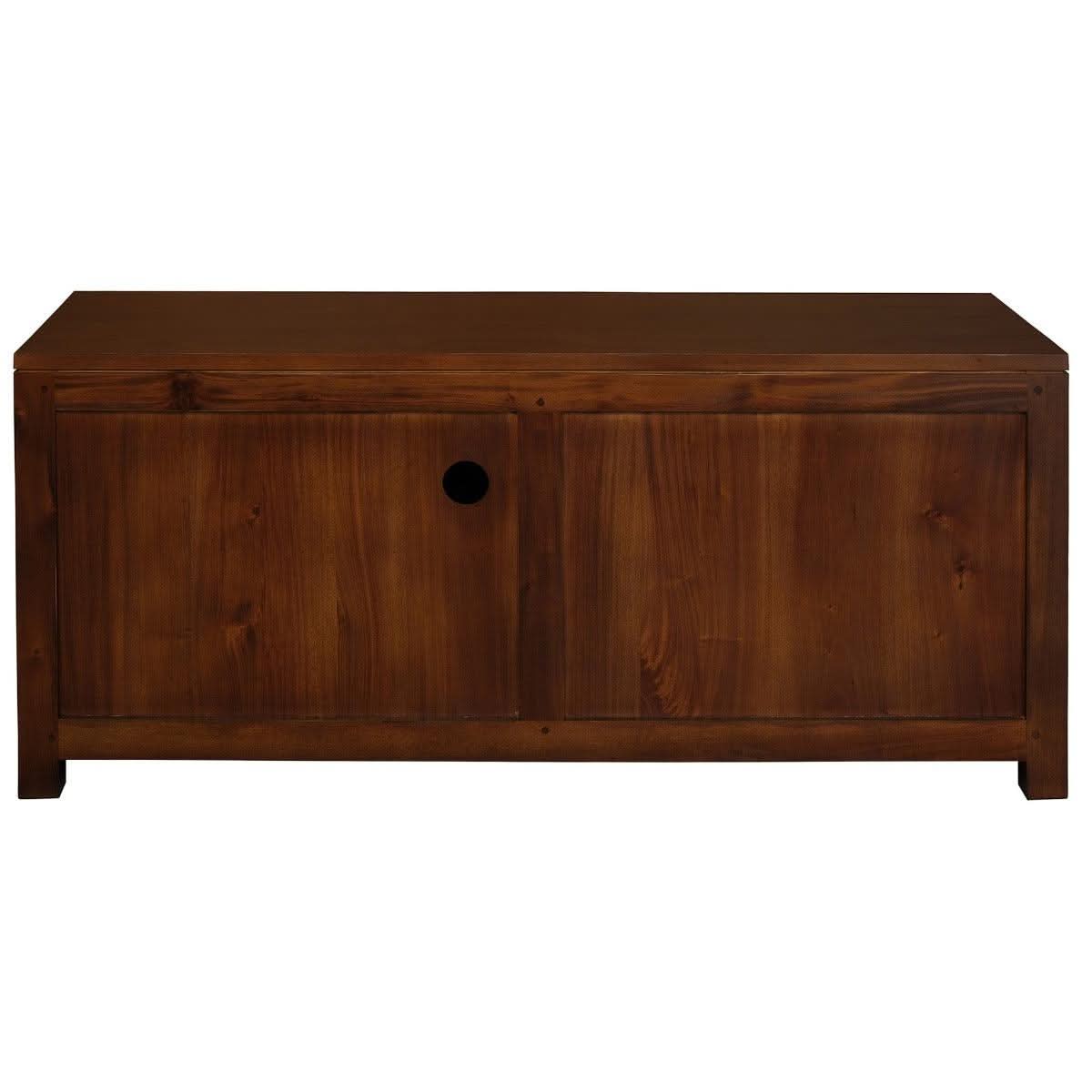 PARIS SOLID MAHOGANY TV UNIT WITH 2 DRAWERS IN MAHOGANY 120CM - MyChocolateWood