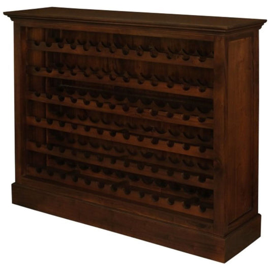 PEGASUS SOLID MAHOGANY TIMBER 78 BOTTLE WINERACK - MAHOGANY - MyChocolateWood