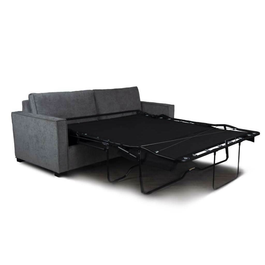 PHILIPA QUEEN SOFA BED/LOUNGE SOFA COUCH SETTEE MEMORY FOAM MATTRESS STORM - MyChocolateWood