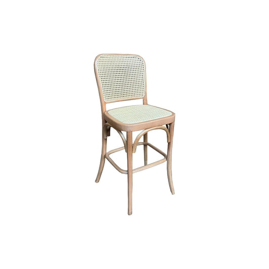PHOENIX BEECHWOOD BAR STOOL NATURAL FRAME/NATURAL SEAT - MyChocolateWood