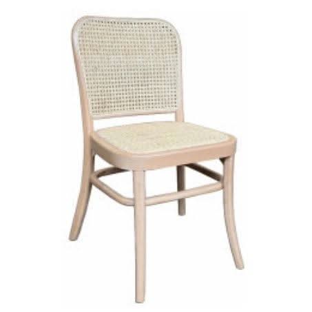 PHOENIX SOLID BEECHWOOD DINING CHAIR IN RAW/NATURAL FINISH - MyChocolateWood