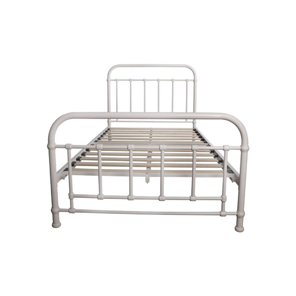 PICOLA SINGLE METAL BED WHITE - MyChocolateWood