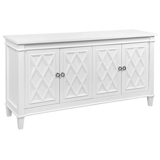 PLANTATION HAMPTON STYLE BUFFET IN WHITE MDF - MyChocolateWood