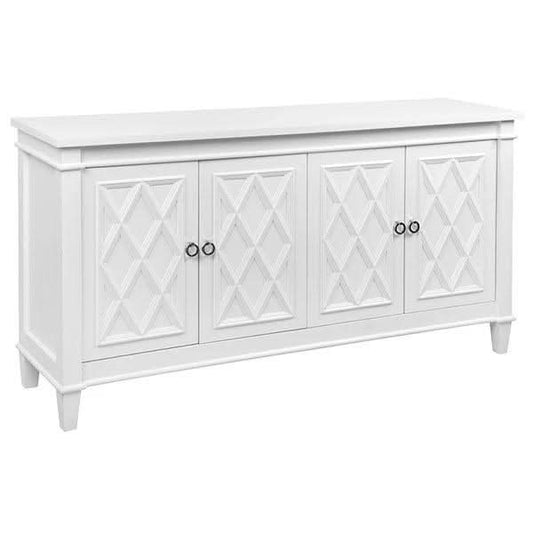 PLANTATION HAMPTON STYLE BUFFET IN WHITE MDF - MyChocolateWood