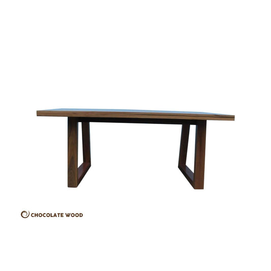 PLATO DINING TABLE IN SOLID SPOTTED GUM 2100MM - MyChocolateWood