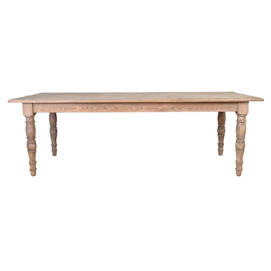 POWELL RECLAIMED ELM RECTANGULAR DINING TABLE 240CM - MyChocolateWood