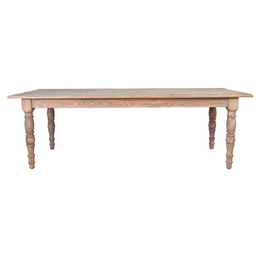 POWELL RECLAIMED ELM RECTANGULAR DINING TABLE 240CM - MyChocolateWood