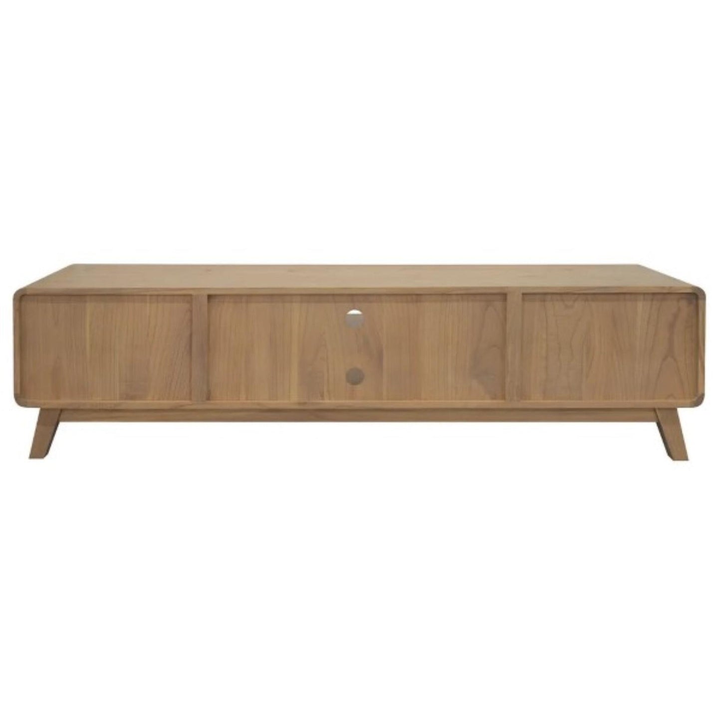 PROVIDENCE WHITE CEDAR TIMBER TV UNIT 4 DRAWERS NATURAL - MyChocolateWood