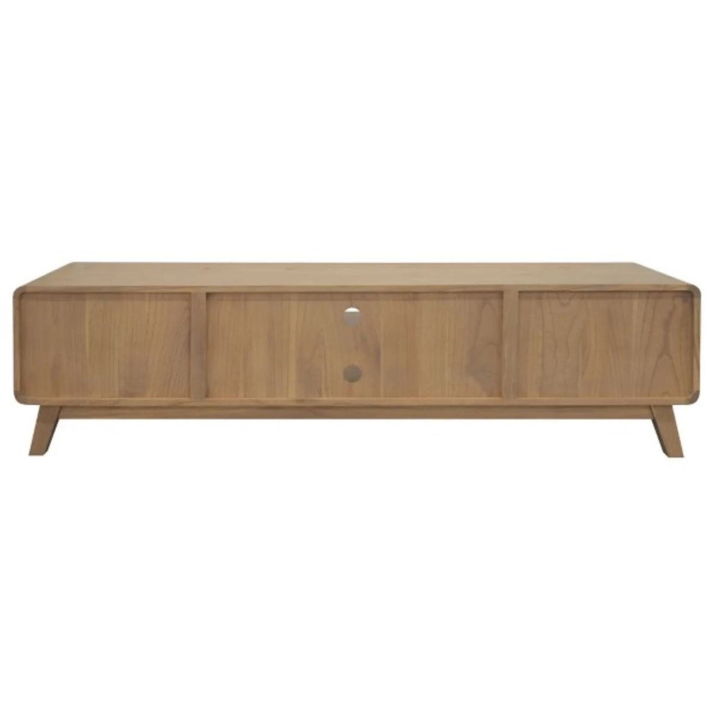 PROVIDENCE WHITE CEDAR TIMBER TV UNIT 4 DRAWERS NATURAL - MyChocolateWood