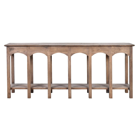 QUINCY VIADUCT OLD ELM CONSOLE/HALL TABLE IN RECLAIMED ELM NATURAL - MyChocolateWood