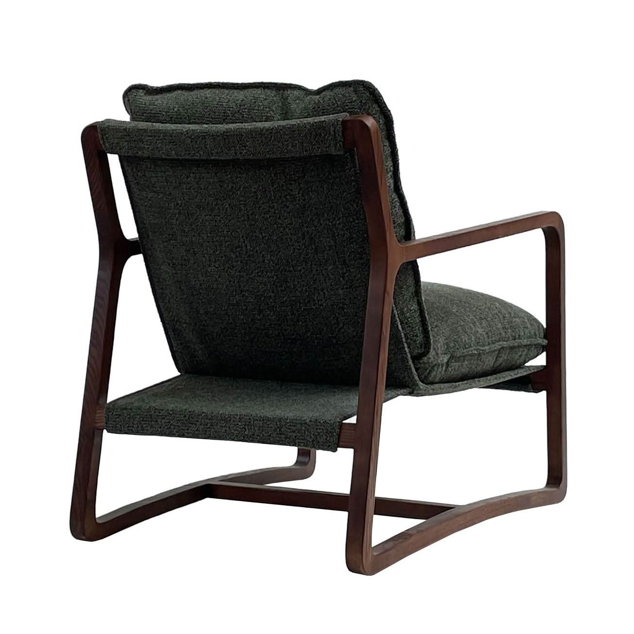 ROGAN BOUCLE TEXTURED FABRIC/ASHWOOD CHAIR IN PINE - MyChocolateWood