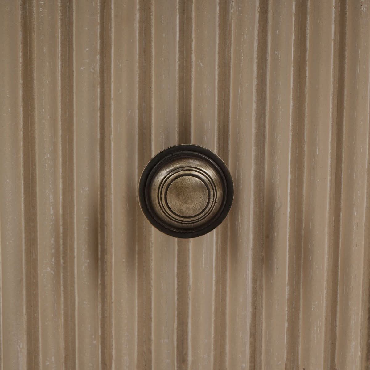 SABRAN MAHOGANY OVAL 3-DRAWER BEDSIDE TABLE NIGHTSTAND SANDBAR - MyChocolateWood