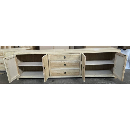 SHULI RECLAIMED ELM CHINESE ANTIQUE REPRODUCTION TV UNIT 250CM - MyChocolateWood