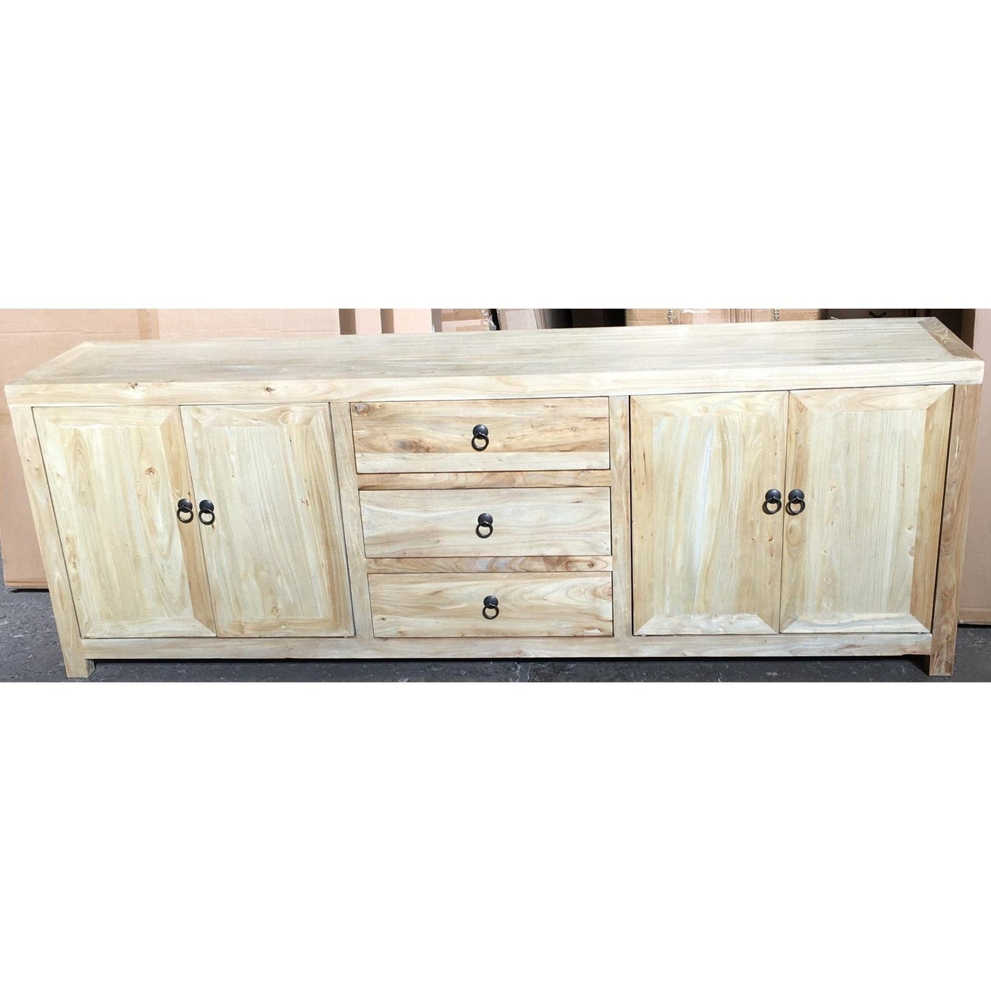 SHULI RECYCLED ELM CHINESE ANTIQUE REPRODUCTION TV UNIT 200CM - MyChocolateWood